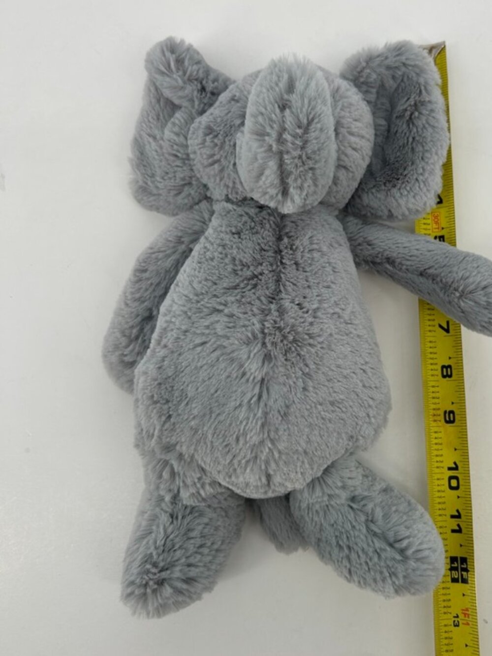 Jellycat Bashful Elephant Gray Medium 12" Plush Stuffed Animal - Picture 12 of 12
